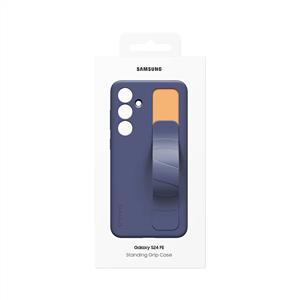 Samsung Galaxy S24fe Kordon & Stand Silikon Kılıf -  Lacivert
