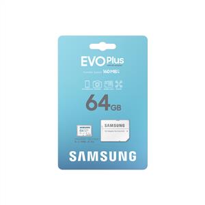  Samsung Evo Plus 64 GB Adaptörlü Hafıza Kartı (160MB/S)