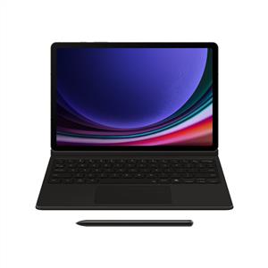 Samsung Tab S9 Galaxy Klavyeli Mousepadli Kılıf- Siyah