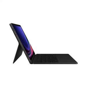 Samsung Tab S9 Galaxy Klavyeli Mousepadli Kılıf- Siyah