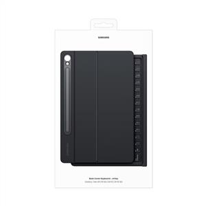 Samsung Tab S9 Galaxy Klavyeli Mousepadli Kılıf- Siyah