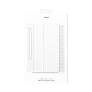 Samsung Tab S9 Galaxy Klavyeli Mousepadli Kılıf- Beyaz