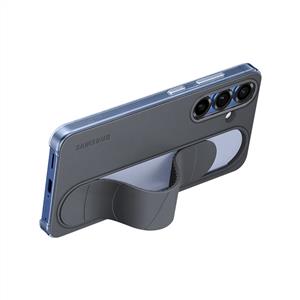 Samsung Galaxy S25 Standlı Kordonlu Kılıf - Siyah