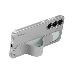 Samsung Galaxy S25 Standlı Kordonlu Kılıf - Gri