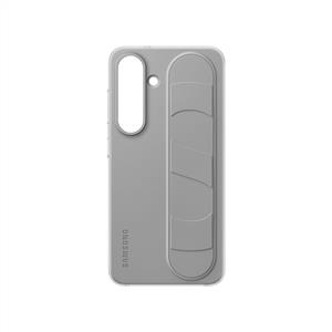 Samsung Galaxy S25 Standlı Kordonlu Kılıf - Gri