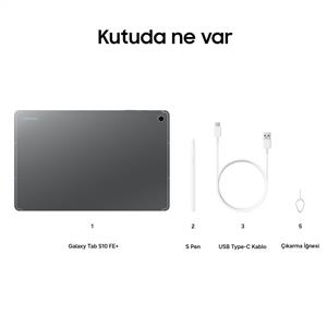 Samsung Galaxy Tab S10 Fe+ 256Gb 12GB-13.1''Android Tablet SM-X620NZAPTUR Gri