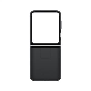 Samsung Galaxy Z Flip FE Yüzüklü Silikon Kılıf - Siyah