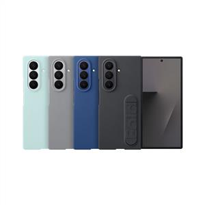 Samsung Galaxy Z Fold 7 Standlı Silikon Kılıf - Gri