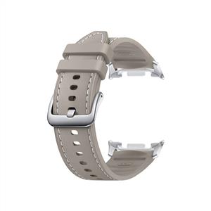 Samsung Galaxy Watch 8 Hibrit Deri Kordon S/M/L - Kum Rengi