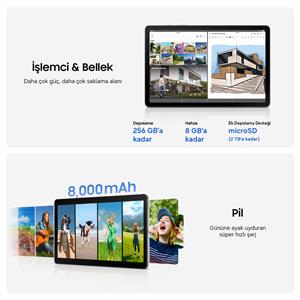 Samsung Galaxy Tab S10 Lite 2Ghz 256Gb 8Gb 10.9''Android Tablet SM-X400NZAPTUR Gri