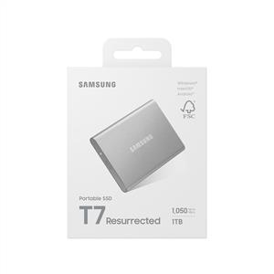 Samsung 1TB T7 Gen2 Resurrected USB 3.2 Silver (Okuma 1050MB / Yazma 1000MB) Harici SSD