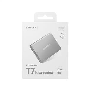 Samsung 2TB T7 Gen2 Resurrected USB 3.2 Silver (Okuma 1050MB / Yazma 1000MB) Harici SSD