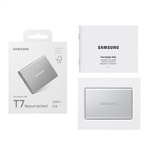 Samsung 2TB T7 Gen2 Resurrected USB 3.2 Silver (Okuma 1050MB / Yazma 1000MB) Harici SSD