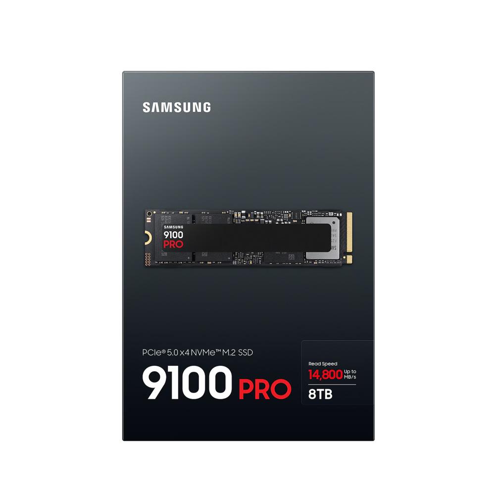 Samsung 8TB 9100 PRO GEN5 NVMe M.2 SSD (Okuma Hızı 14800MB / Yazma
