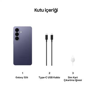 Samsung Galaxy S26 5G 12/256 Gb Akıllı Telefon Kobalt Mor