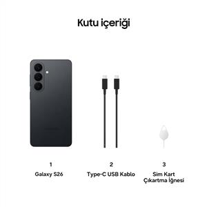 Samsung Galaxy S26 5G 12/256 Gb Akıllı Telefon Siyah