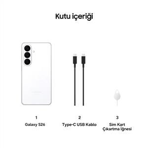 Samsung Galaxy S26 5G 12/256 Gb Akıllı Telefon Beyaz