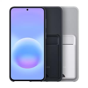 SAMSUNG Galaxy A57 Kart Bölmeli Kılıf - Gri