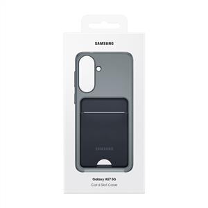SAMSUNG Galaxy A57 Kart Bölmeli Kılıf - Siyah