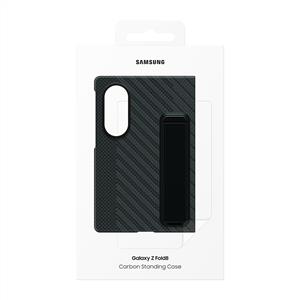 Samsung Galaxy Z Fold 8 Standlı Karbon Kılıf - Siyah