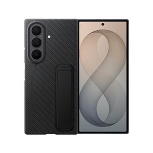 Samsung Galaxy Z Fold 8 Ultra Standlı Karbon Kılıf - Siyah