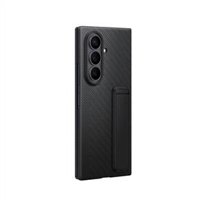 Samsung Galaxy Z Fold 8 Ultra Standlı Karbon Kılıf - Siyah