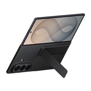Samsung Galaxy Z Fold 8 Ultra Standlı Karbon Kılıf - Siyah
