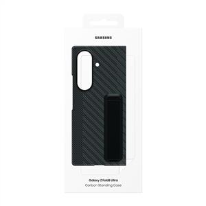 Samsung Galaxy Z Fold 8 Ultra Standlı Karbon Kılıf - Siyah