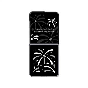 Samsung Galaxy Z Flip 8 Flipsuit Kılıf (Fireworks) - Siyah