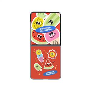Samsung Galaxy Z Flip 8 Flipsuit Kılıf (Summer Vacation) - Çok renkli