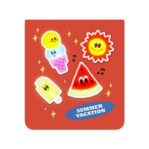Samsung Galaxy Z Flip 8 Flipsuit Kılıf (Summer Vacation) - Çok renkli