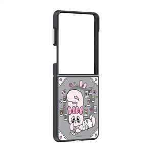 Samsung Galaxy Z Flip 8 Aynalı Magnet Kılıf (Esther Bunny) - Çok Renkli