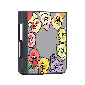 Samsung Galaxy Z Flip 8 Aynalı Magnet Kılıf (Kakao Friends) - Çok Renkli
