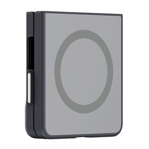 Samsung Galaxy Z Flip 8 Aynalı Magnet Kılıf - Gümüş