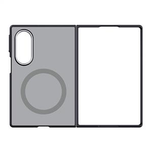 Samsung Galaxy Z Fold 8 Aynalı Magnet Kılıf - Gümüş