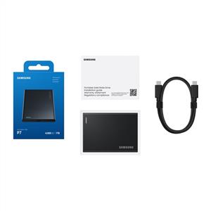 Samsung 1TB P7 Serisi Siyah Gen 3x2 USB4 (Okuma 4000MB / Yazma 3700MB) Harici SSD