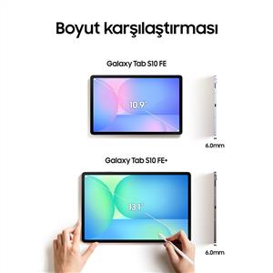 Samsung Galaxy Tab S10 Fe 256Gb 12GB-10.9''Android Tablet SM-X520NZSPTUR Gümüş