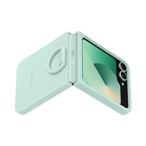 Samsung Galaxy Z Flip 6 Yüzüklü Silikon Kılıf - Mint