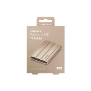 Samsung 1TB T7 Shield USB 3.2 Bej (Okuma 1050MB / Yazma 1000MB) Harici SSD