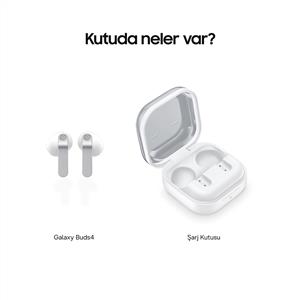 SAMSUNG Galaxy Buds4 ANC Kulak İçi Kablosuz Bluetooth Kulaklık - Beyaz