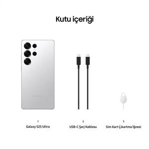 Samsung Galaxy S25 Ultra 5G 12/256 Gb Akıllı Telefon Titanyum Gümüş