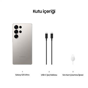 Samsung Galaxy S25 Ultra 5G 12/256 Gb Akıllı Telefon Titanyum Gri