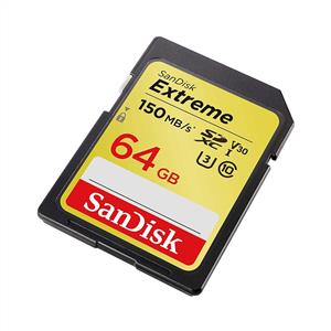 SANDISK EXTREME 64 GB CLASS 10 UHS-I SDHC HAFIZA KARTI (150MB/S)