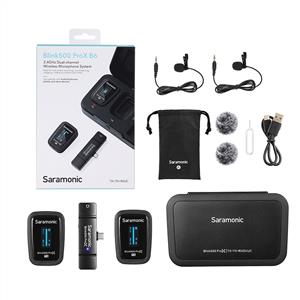 Saramonic Blink500 ProX B6 İkili Kablosuz Type-C Girişli Yaka Mikrofonu
