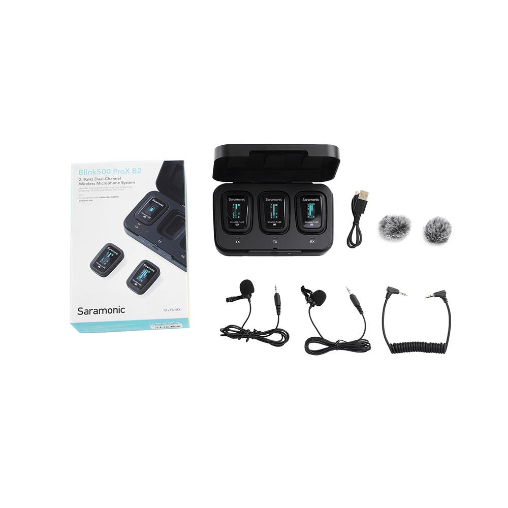 Saramonic Blink500 ProX B2 İkili Kablosuz 3.5mm Girişli Yaka