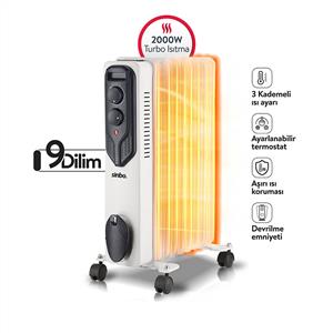 Sinbo SFH-6937 9 Dilim 1500 W Yağlı Radyatör