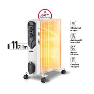 Sinbo SFH-6938 11 Dilim 2500W Yağlı Radyatör