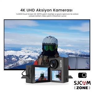 Sjcam SJ4000 Çift Ekranlı 4K Aksiyon Kamera