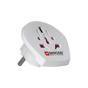 SKROSS SEYAHAT ADAPTÖRÜ WORLD TO EUROPE - BEYAZ