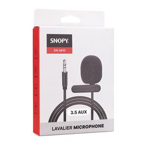 SNOPY SN-M10 YAYINCI VE YOUTUBER YAKA MİKROFONU - SİYAH